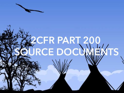 2CFR Part 200 Source Documents